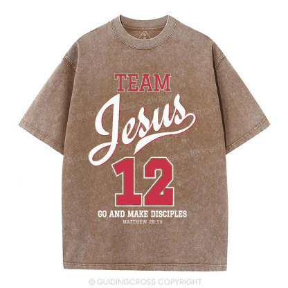 Jesus Team Christian Washed T-Shirt