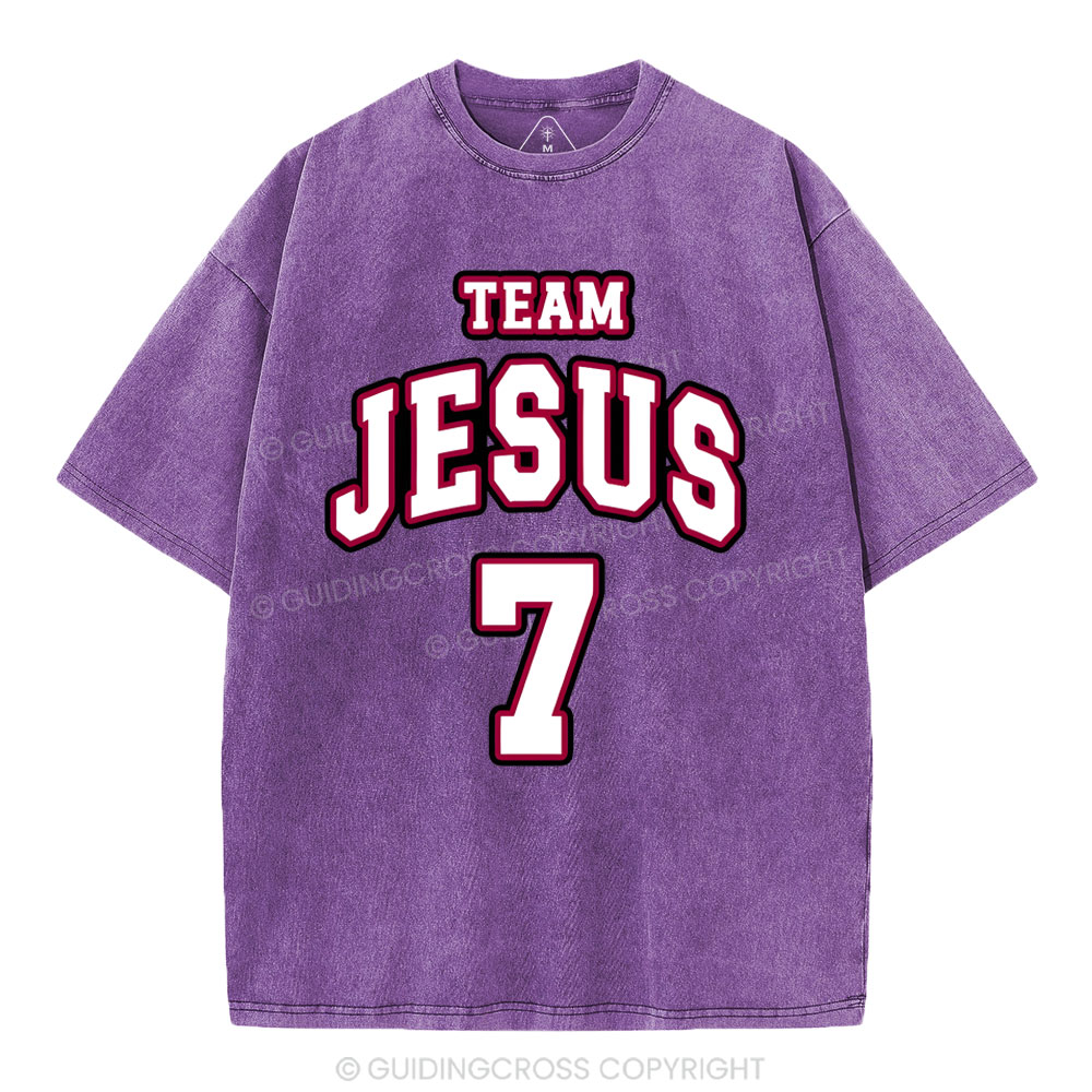 Jesus Team Christian Washed T-Shirt