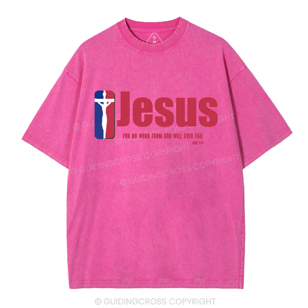 Jesus Team Christian Washed T-Shirt