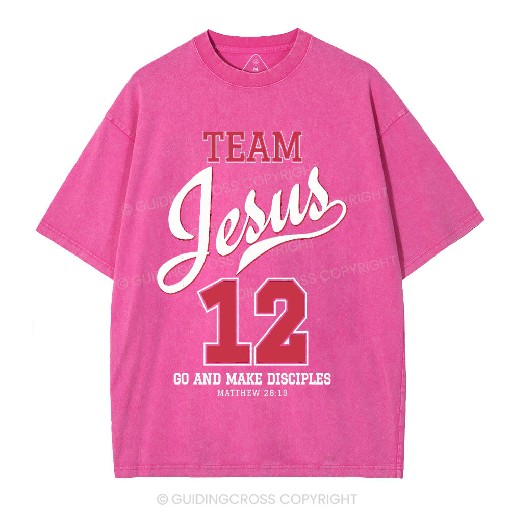 Jesus Team Christian Washed T-Shirt