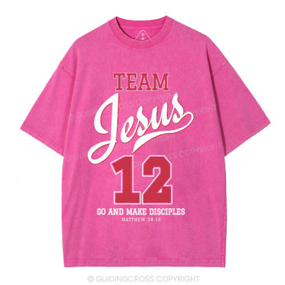 Jesus Team Christian Washed T-Shirt