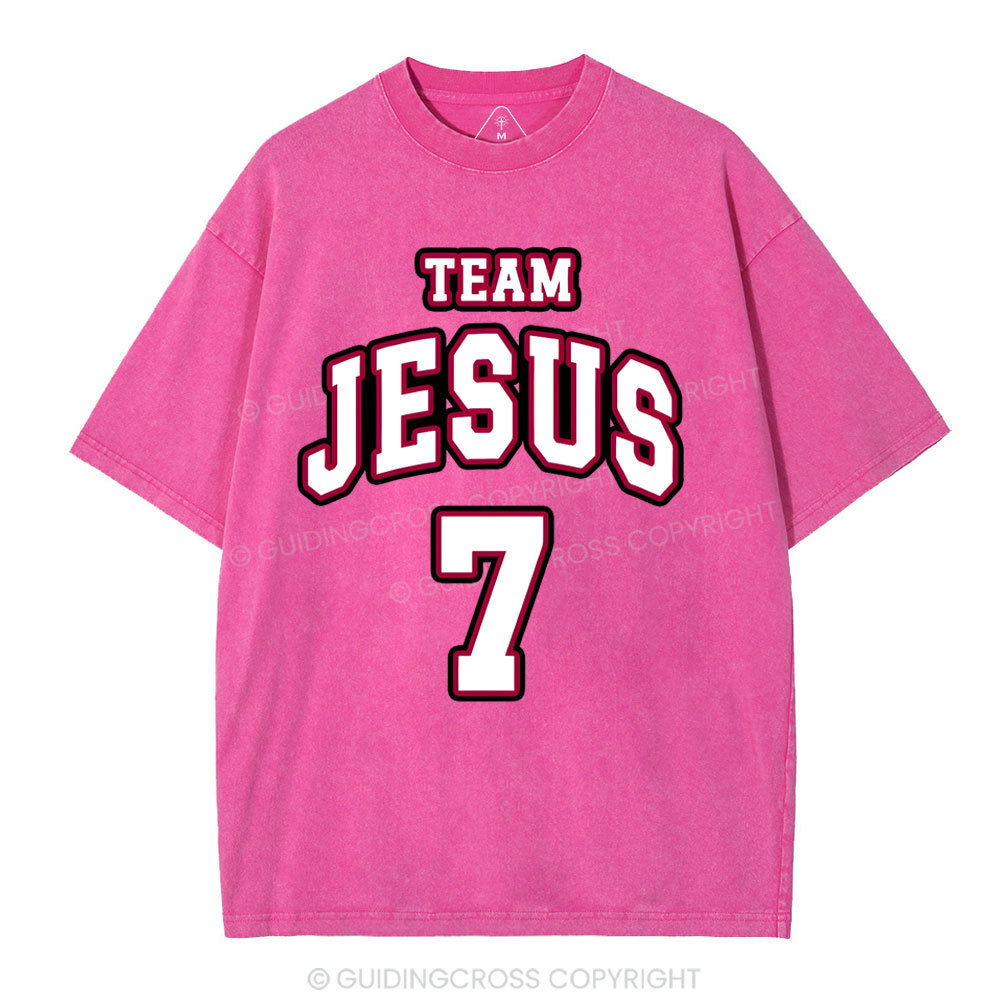 Jesus Team Christian Washed T-Shirt