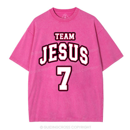 Jesus Team Christian Washed T-Shirt
