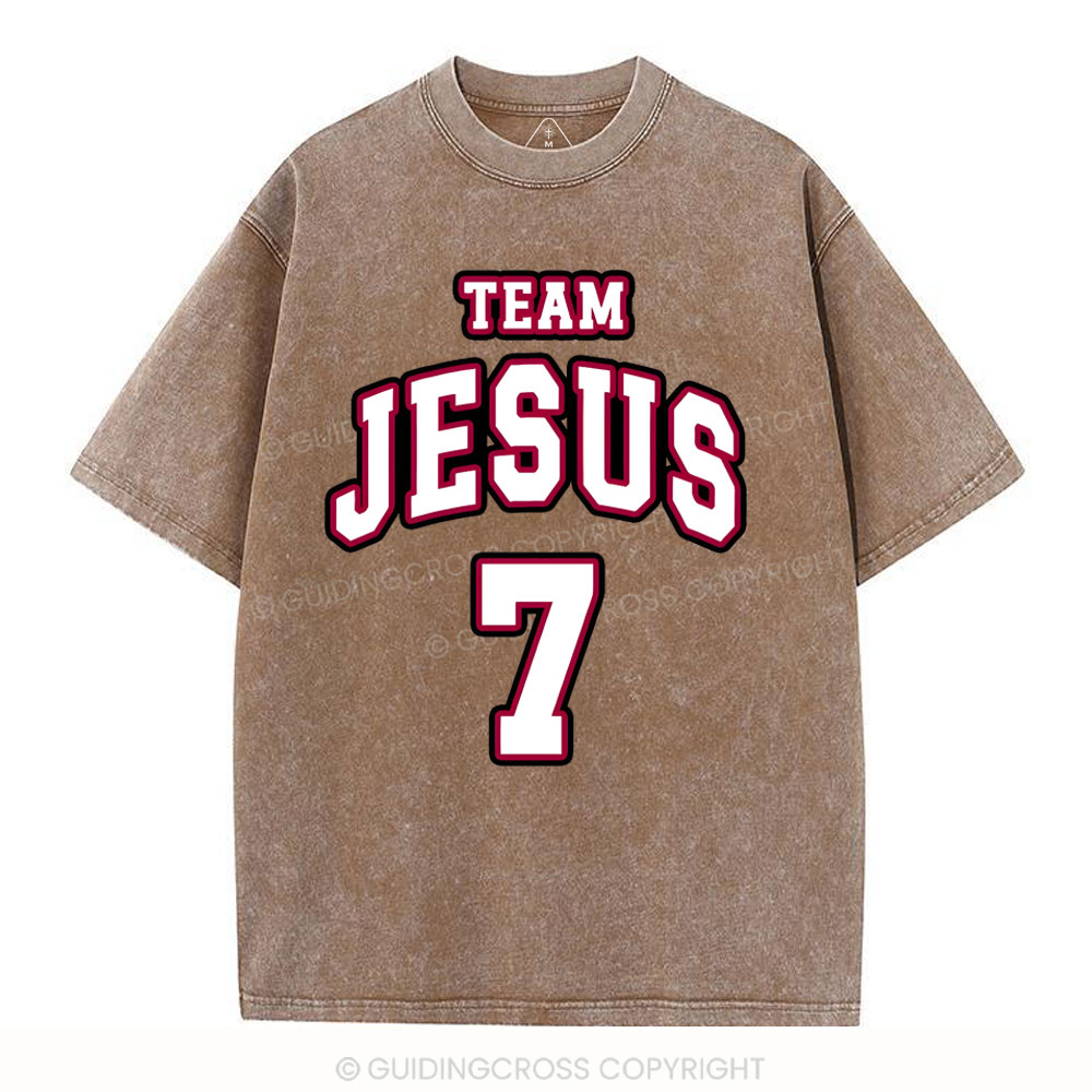 Jesus Team Christian Washed T-Shirt
