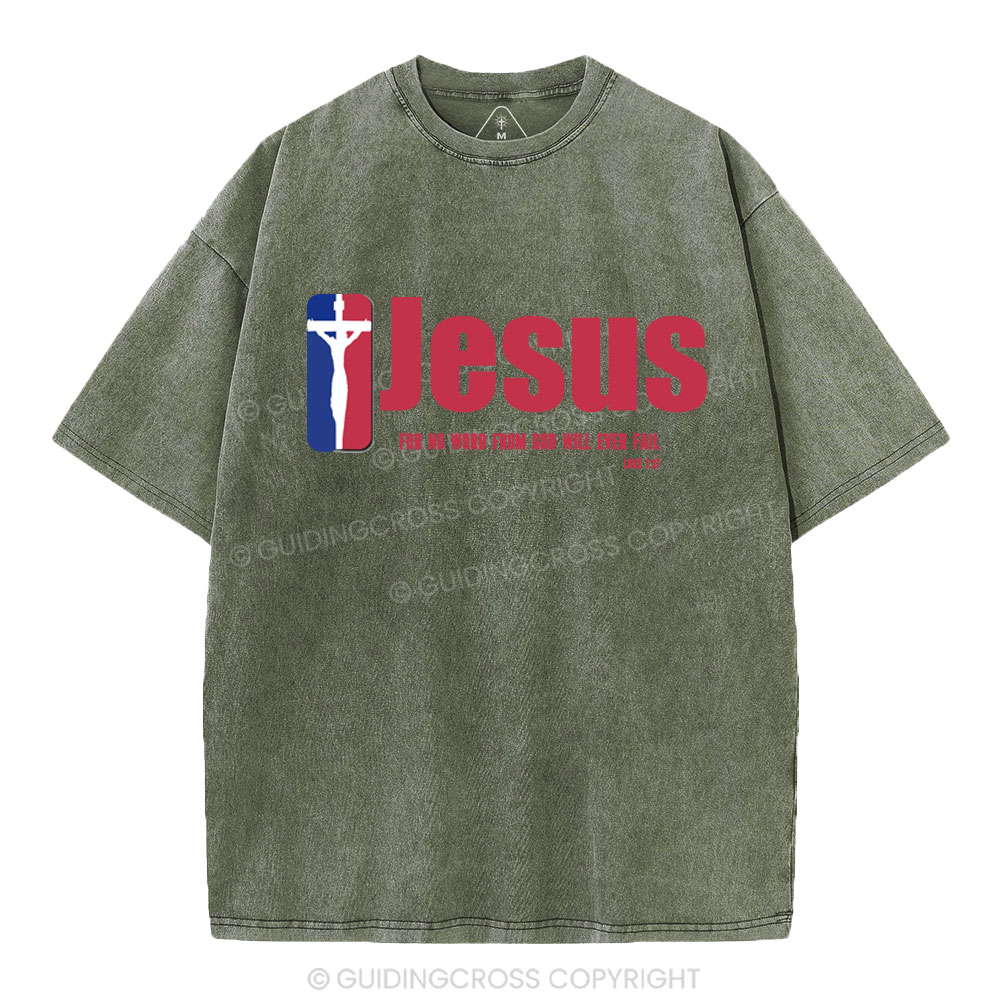 Jesus Team Christian Washed T-Shirt