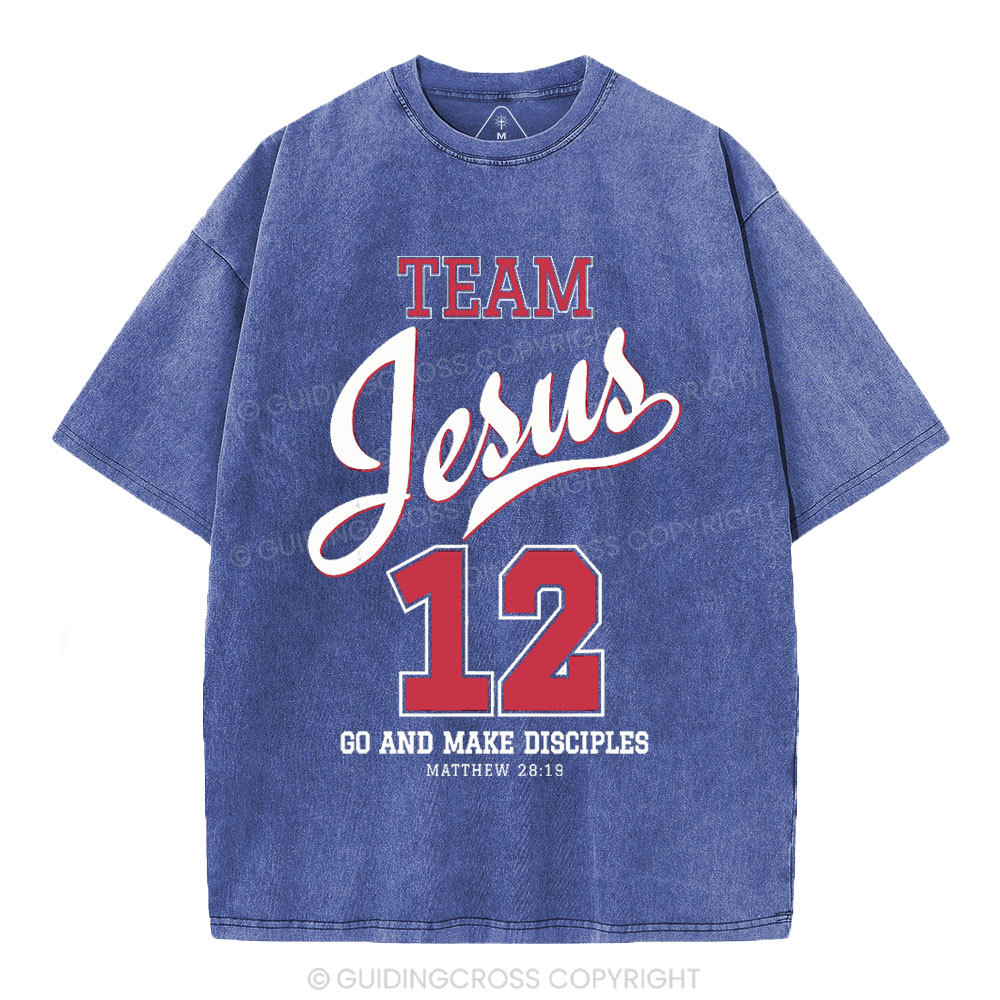 Jesus Team Christian Washed T-Shirt