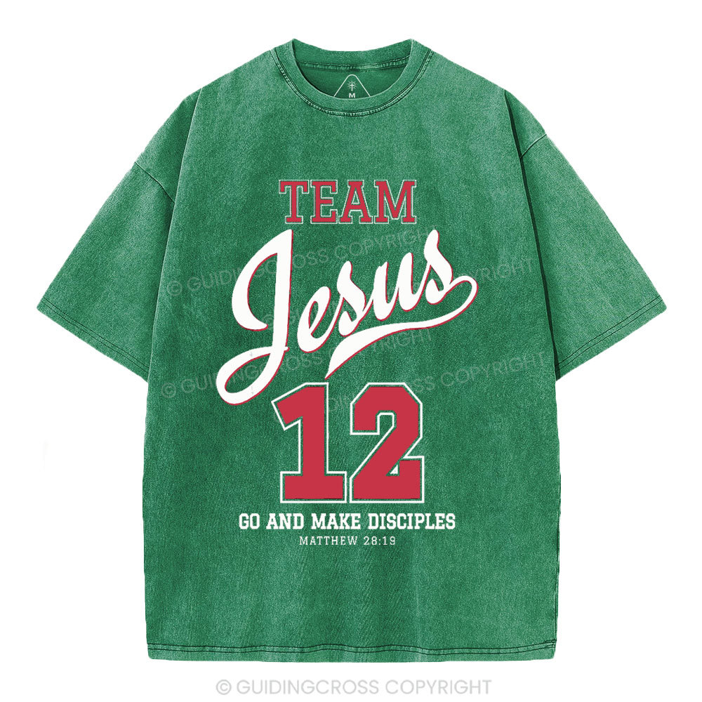 Jesus Team Christian Washed T-Shirt