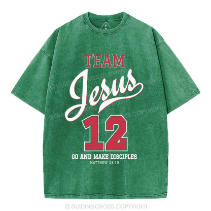 Jesus Team Christian Washed T-Shirt