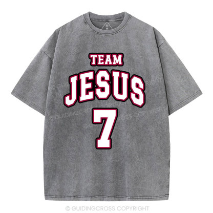 Jesus Team Christian Washed T-Shirt