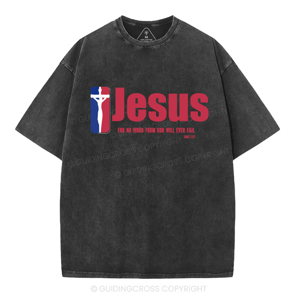 Jesus Team Christian Washed T-Shirt