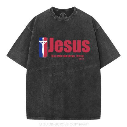 Jesus Team Christian Washed T-Shirt