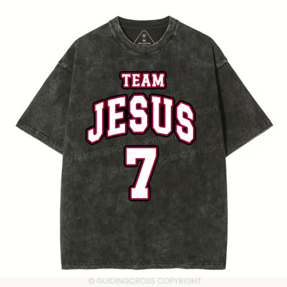 Jesus Team Christian Washed T-Shirt