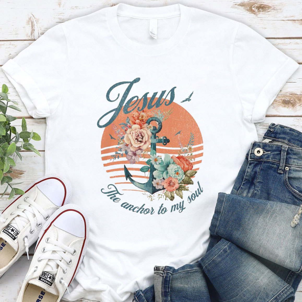 Jesus The Anchor To My Soul Christian T-Shirt