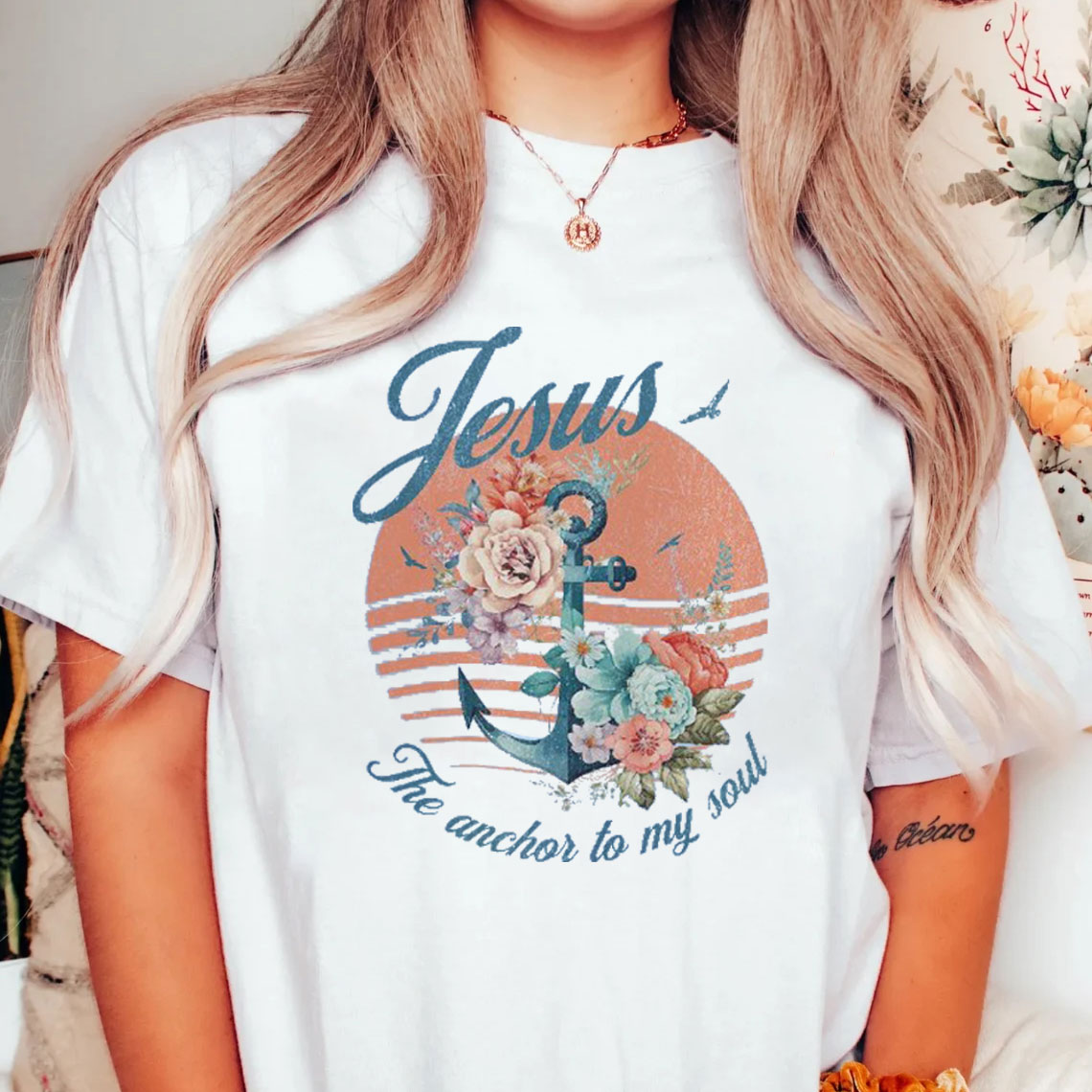 Jesus The Anchor To My Soul Christian T-Shirt