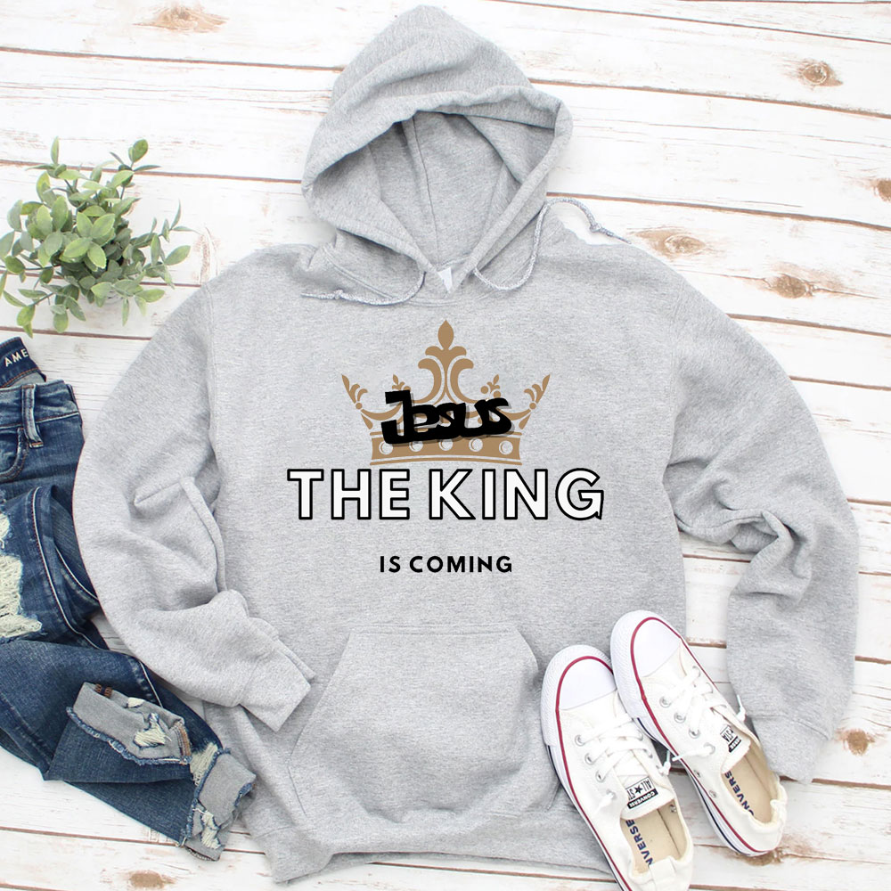 Jesus The King Is Coming Christian Hoodie
