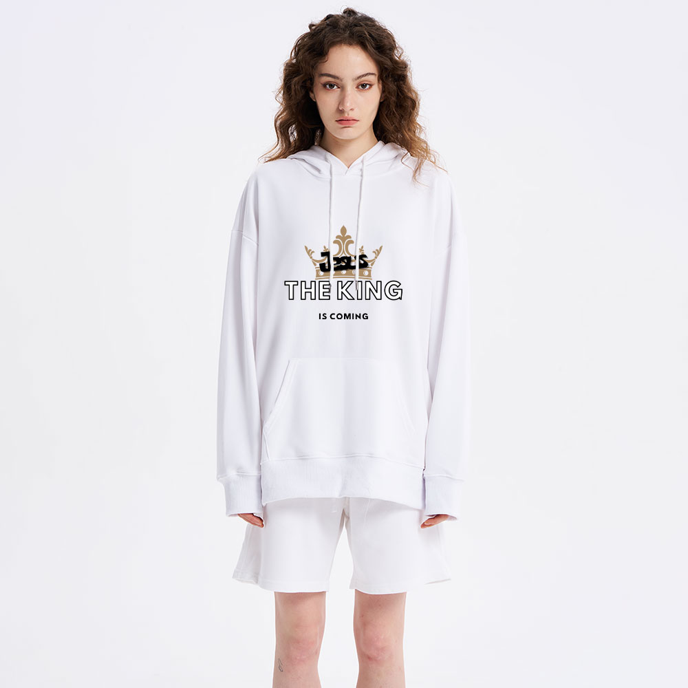 Jesus The King Is Coming Christian Hoodie