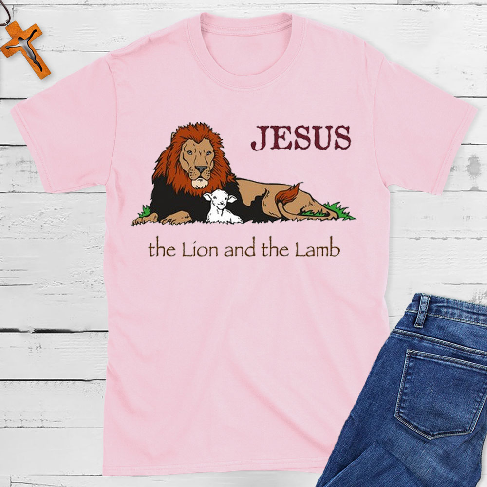 Jesus The Lion And The Lamb Christian T-Shirt