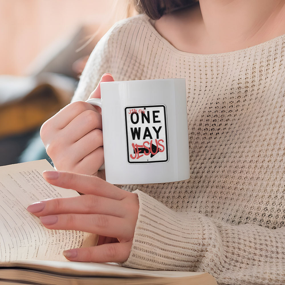 Jesus The One Way Christ Christian Stickers