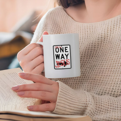 Jesus The One Way Christ Christian Stickers