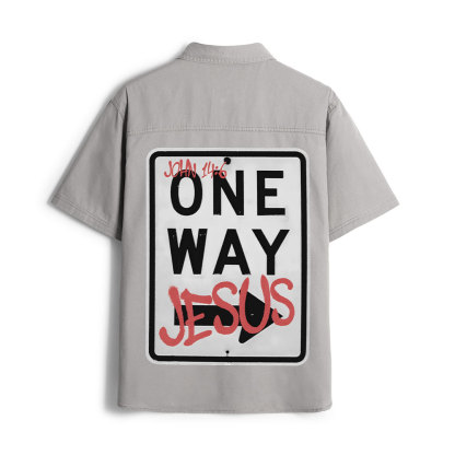 Jesus The One Way Christian Work Shirt