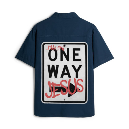 Jesus The One Way Christian Work Shirt