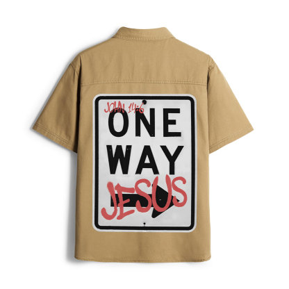 Jesus The One Way Christian Work Shirt
