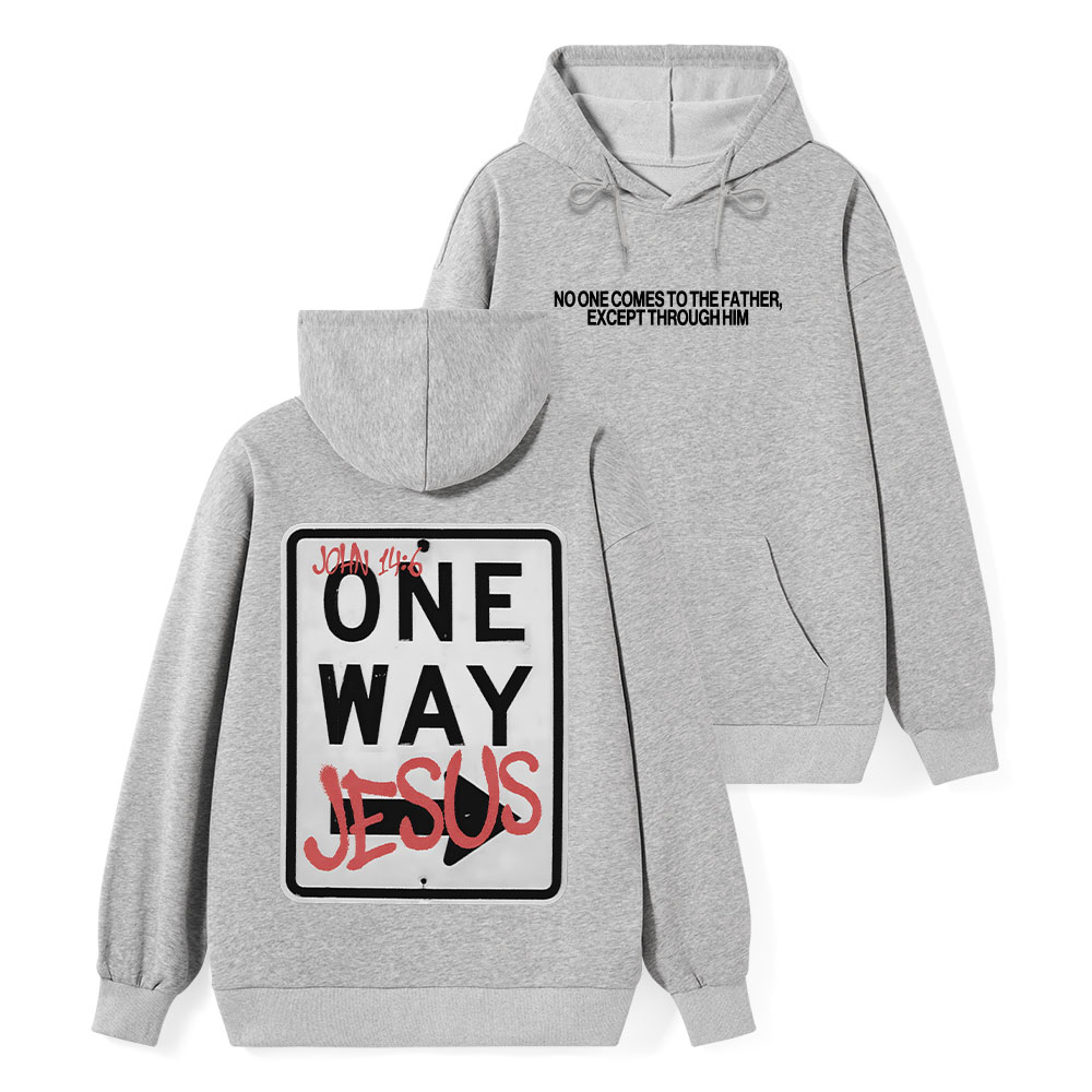 Jesus The One Way Classic Christian Hoodie