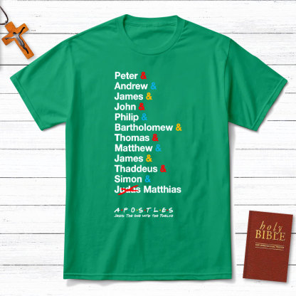 Jesus The One With the 12 Apostles Christian T-Shirt