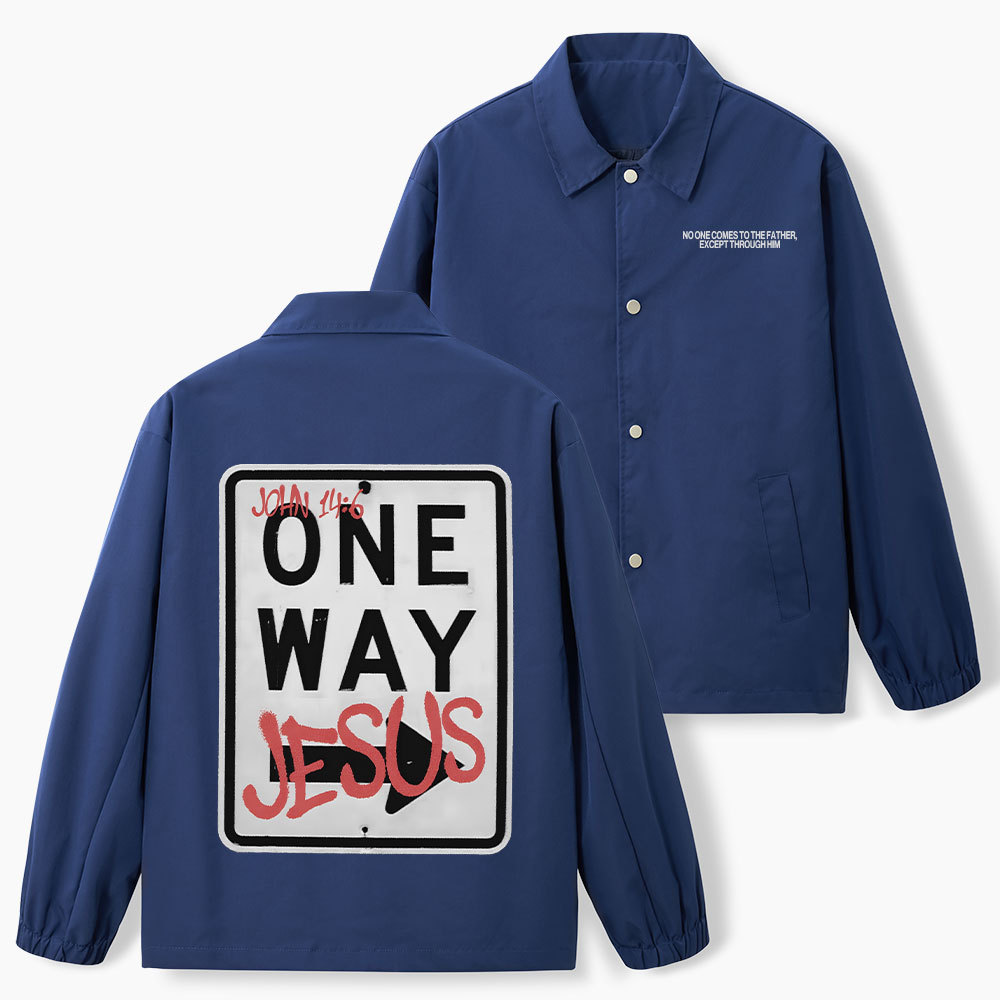 Jesus The Only Way Christian Coach Jacket