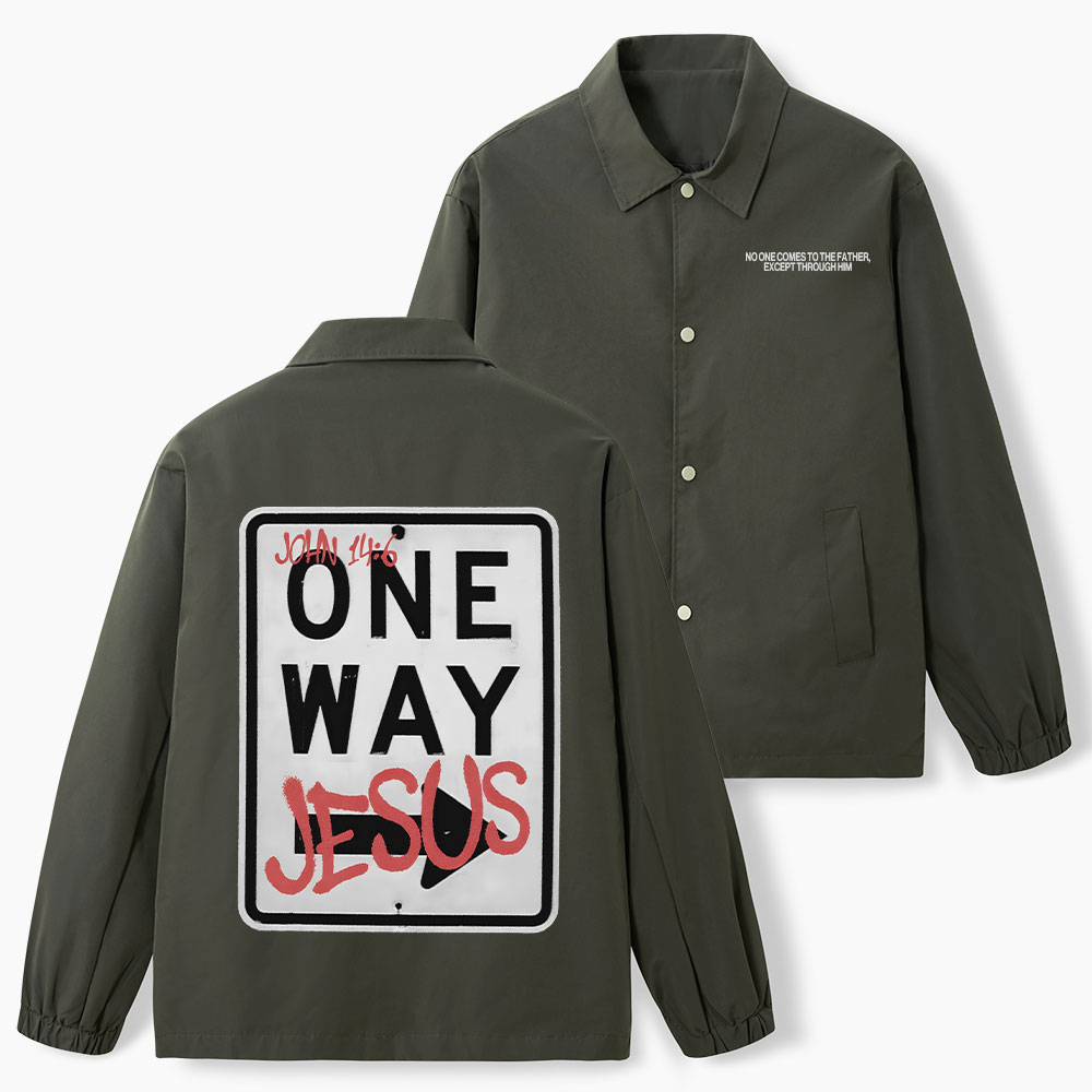 Jesus The Only Way Christian Coach Jacket