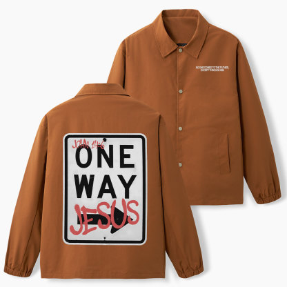 Jesus The Only Way Christian Coach Jacket