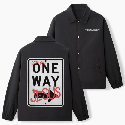 Jesus The Only Way Christian Coach Jacket Sale - GuidingCross