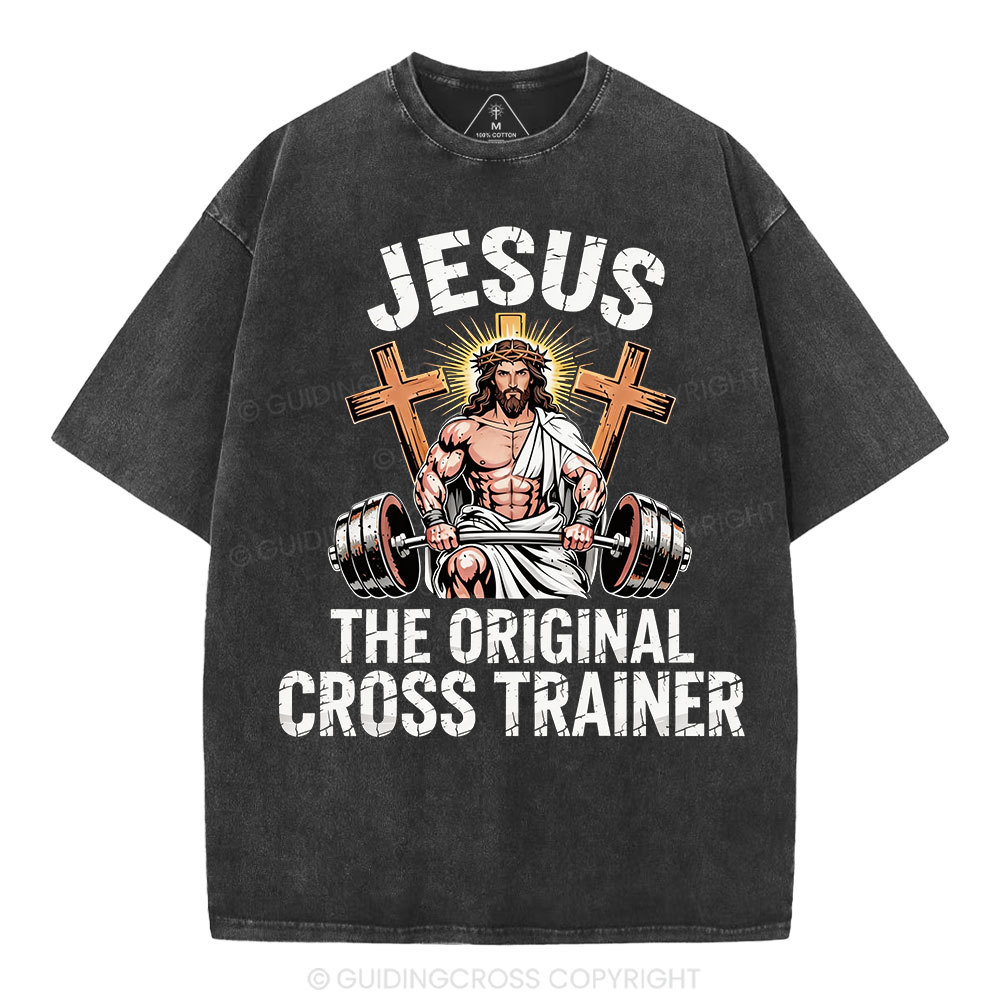 Jesus The Original Cross Trainer Christian Washed T-Shirt