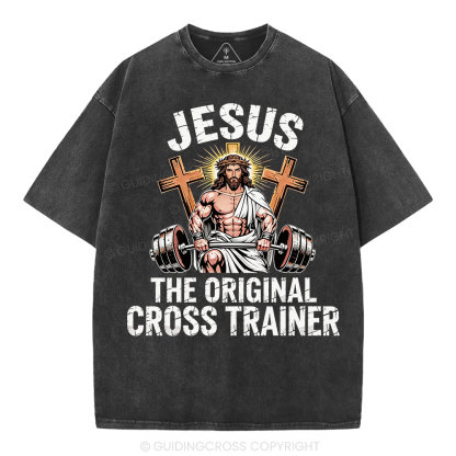 Jesus The Original Cross Trainer Christian Washed T-Shirt