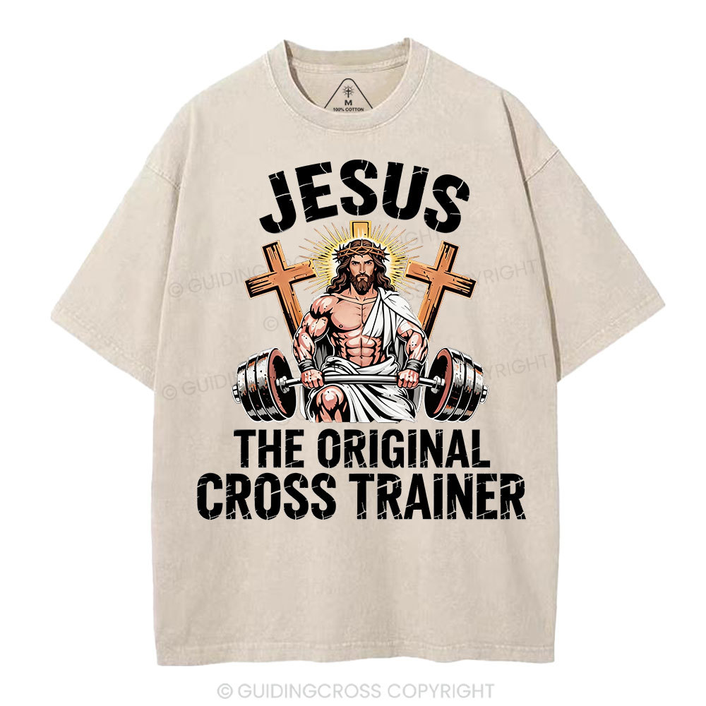 Jesus The Original Cross Trainer Christian Washed T-Shirt