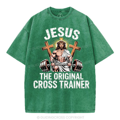 Jesus The Original Cross Trainer Christian Washed T-Shirt