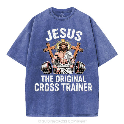 Jesus The Original Cross Trainer Christian Washed T-Shirt
