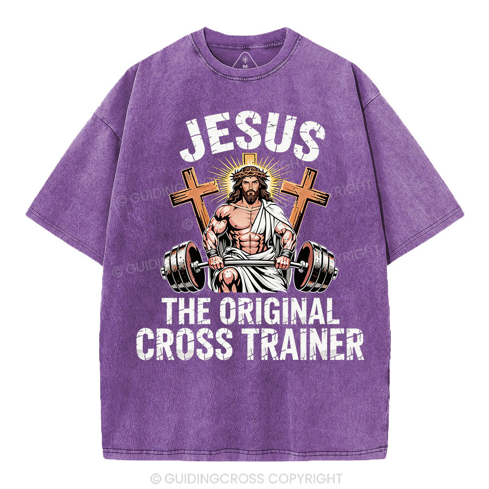 Jesus The Original Cross Trainer Christian Washed T-Shirt