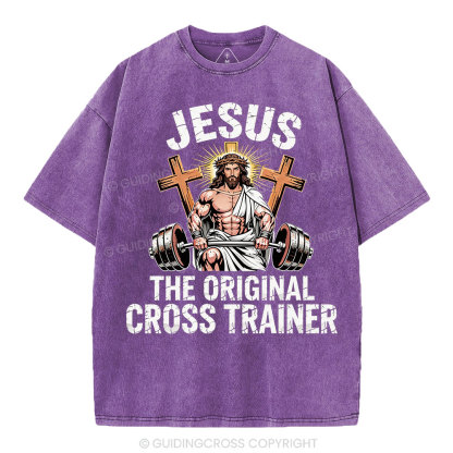 Jesus The Original Cross Trainer Christian Washed T-Shirt