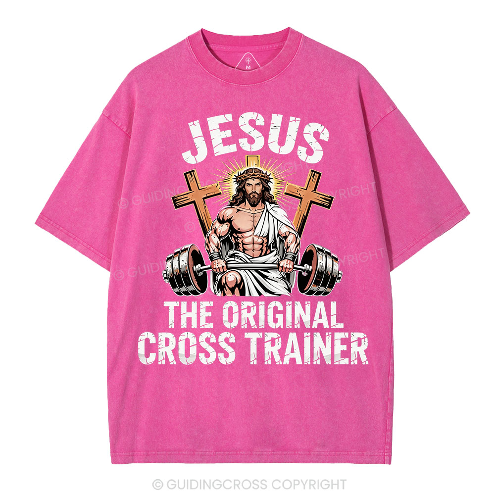 Jesus The Original Cross Trainer Christian Washed T-Shirt