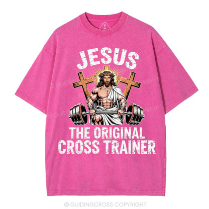 Jesus The Original Cross Trainer Christian Washed T-Shirt