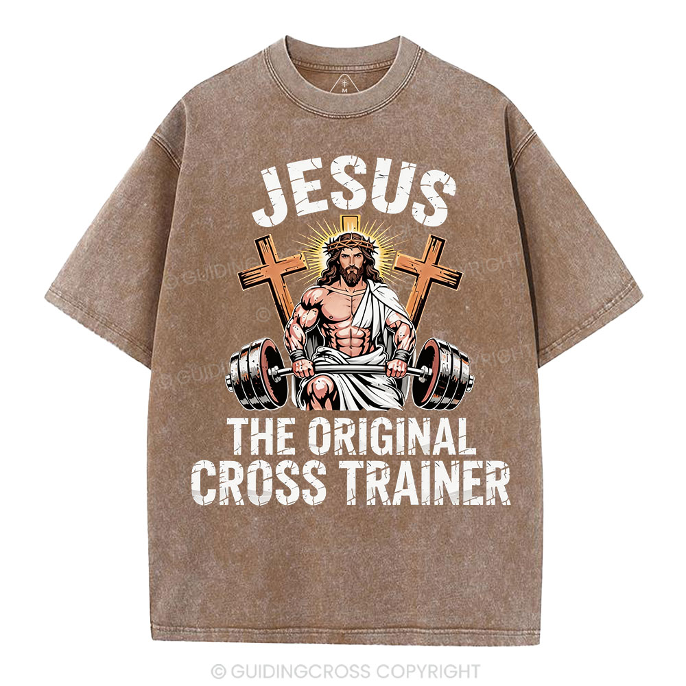 Jesus The Original Cross Trainer Christian Washed T-Shirt