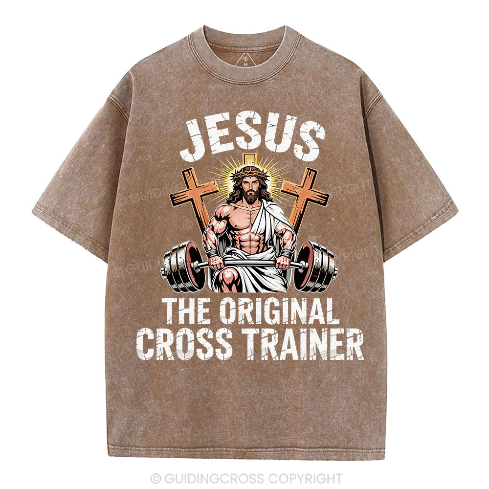 Jesus The Original Cross Trainer Christian Washed T-Shirt