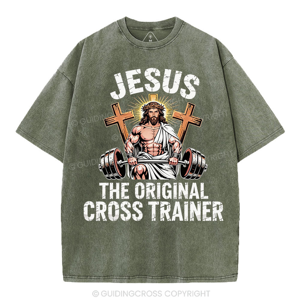 Jesus The Original Cross Trainer Christian Washed T-Shirt
