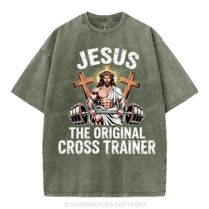 Jesus The Original Cross Trainer Christian Washed T-Shirt
