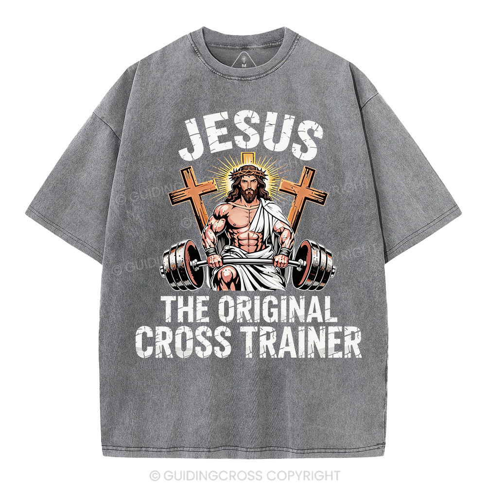 Jesus The Original Cross Trainer Christian Washed T-Shirt