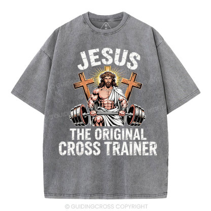 Jesus The Original Cross Trainer Christian Washed T-Shirt
