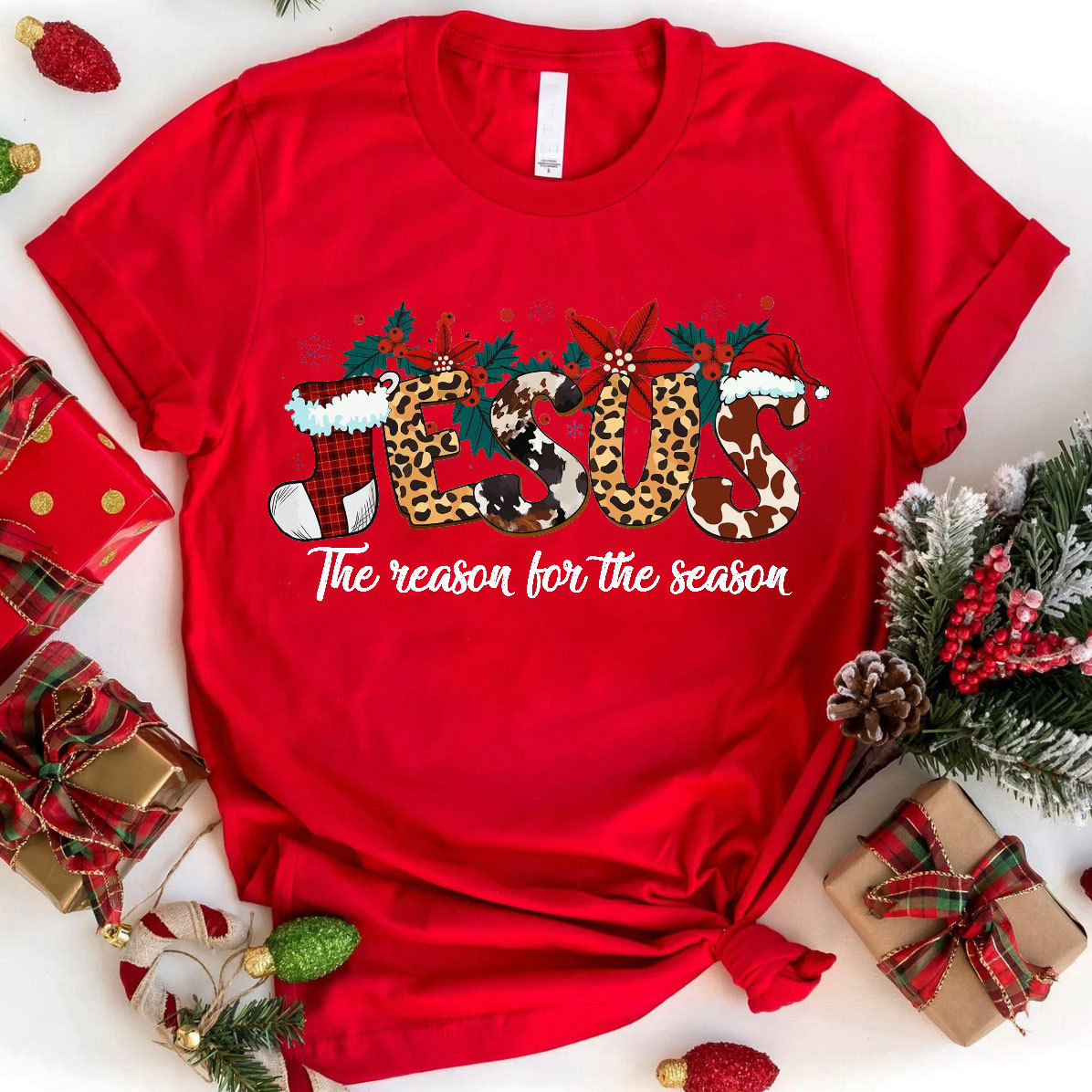 Jesus The Reason For The Season Christian T-Shirt
