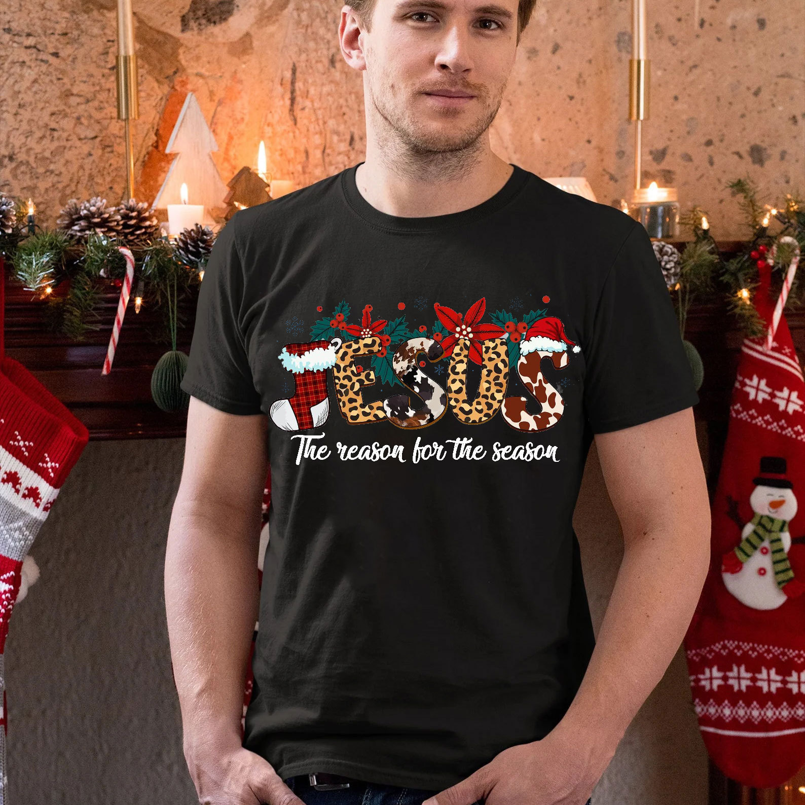 Jesus The Reason For The Season Christian T-Shirt