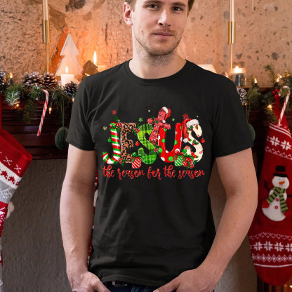 Jesus The Reason For The Season Christian Christmas T-Shirt